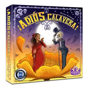 Caja de Adiós Calavera, juego de mesa de estrategia para dos jugadores
