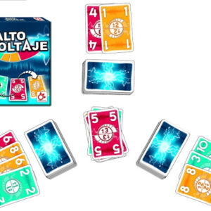Cartas de Alto Voltaje con números y operaciones matemáticas