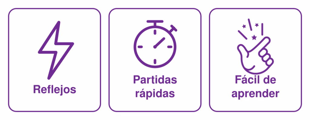 Características de Taco Gatito Pizza: reflejos, partidas rápidas y facilidad para aprender