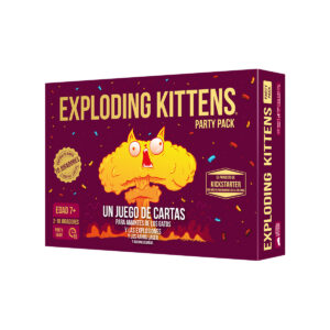 Caja de Exploding Kittens Party Pack, juego de cartas